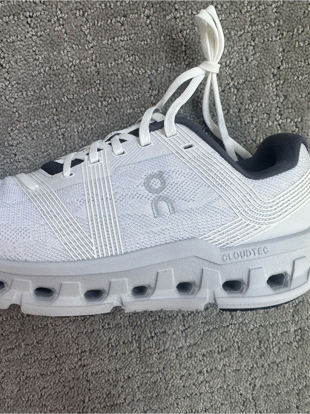 On Running Cloudgo glacier white  Athletic Running Shoes